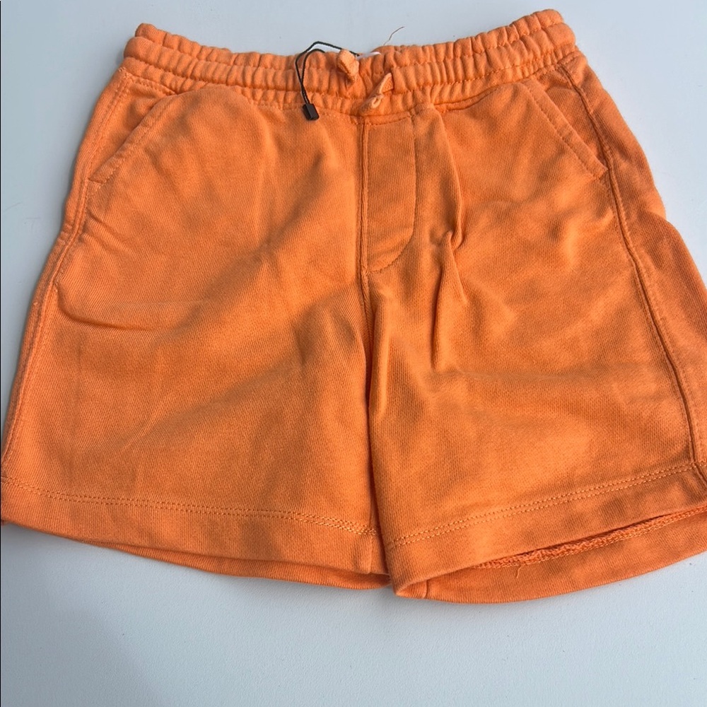 Zara Bright Orange Kids Elastic Waist Shorts